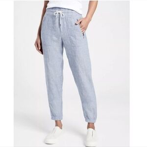 Athleta Cabo Linen Joggers 10